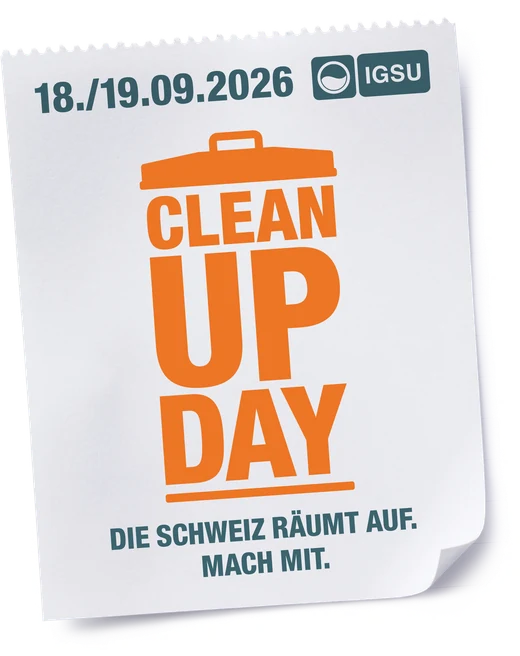 Clean-Up-Day 18./19.09.2026 — Die Schweiz räumt auf. Mach mit.